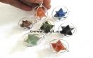 Mix Gemstone spinning merkaba pendants